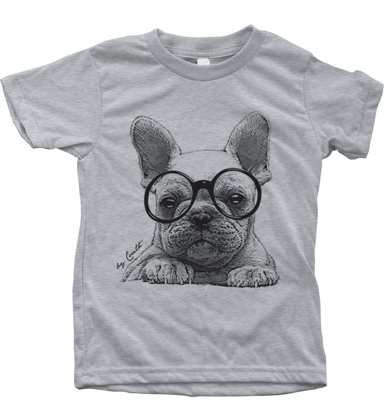 French Bulldog Kids Tshirt Custom Hand Silkscreen French Bulldog Pillow | Etsy