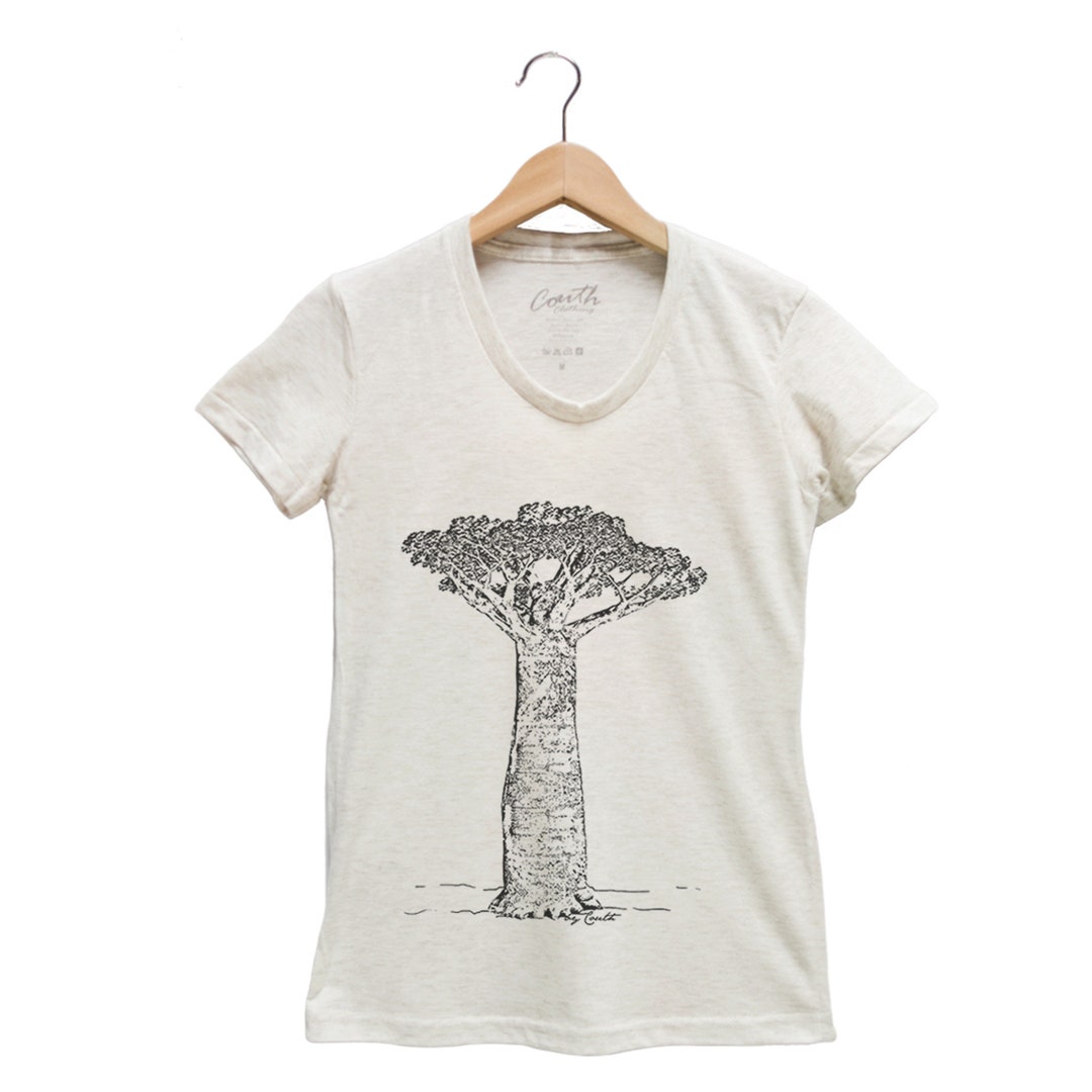 Women Junior Tshirt, Baobab Tree Shirt, Gift for Women, Shirt for Women