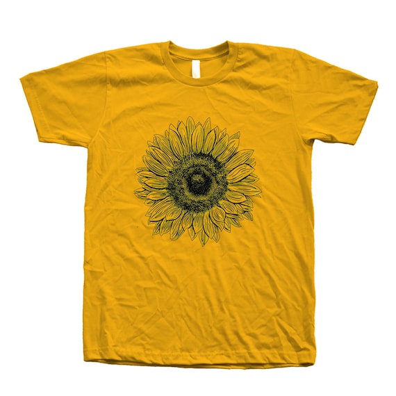 Tシャツ・カットソー SUNFLOWER Men T Shirts 2013 MASTER335 Green Sunflower Embroidered T-shirt Gift, Unisex Premium Short
