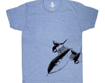 Mens Tshirt, SR-71 Tshirt, Blackbird T-shirt, Military Tshirt, Airplane T-shirt, Unisex T-shirt, Graphic Tee, Black T-shirt, Triblend Tee