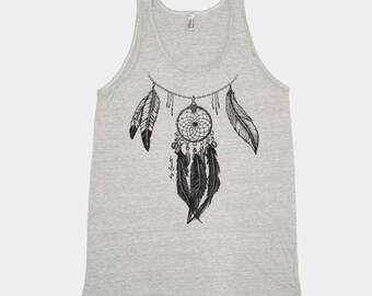 Dreamcatcher Tank - Unisex Tank Top - Tribal Print - Screen Print - Summer Shirt - Vacay Shirt - Gift for Women - Dream Catcher Shirt