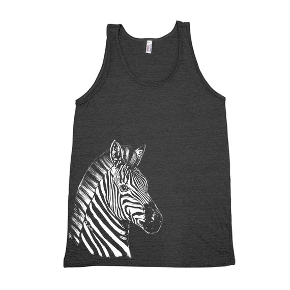 Zebra Shirt Damen Herren - Vintage Tier Design Tank Top