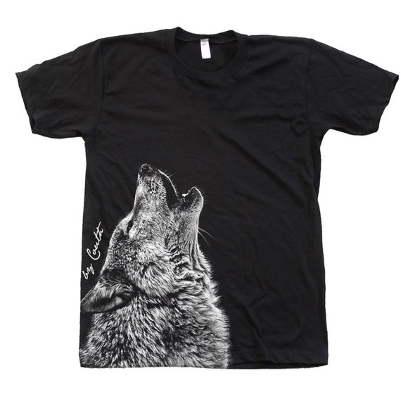 Wolf T Shirt Men's Tshirt Unisex Tshirt Crew Neck Etsy