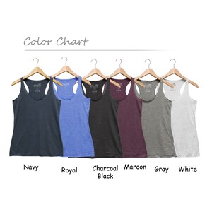 FerociTees 'Noice' Brooklyn Triblend Racerback Tank Top For Women - Charcoal Grey, X-Large - View #11