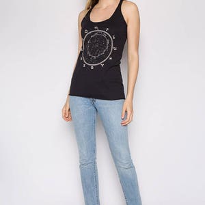 Constellation, Zodiac Tank Top, Women's Tank Top, Ladies Tank Top, Graphic Tee, Birth Sign Shirt, Zodiac Dial, Stars image 3