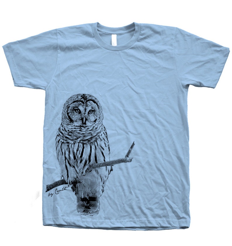 Owl Tshirt Unisex Tshirt Men's Tshirt Crew Neck Bird Etsy