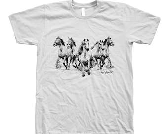 Horse tshirt, Horse Shirt, Animal Tshirt, Gift for Dad, Gift for Him, Funny Shirt, Screenprint, Graphic Tee, Birthday Gift, Christmas Gift