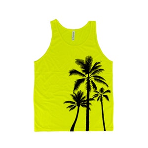 Baum Shirt, Natur Shirt, Palmen Tank Top, Herren Tank Top, Strand Shirt, Camping Shirt, schwarzes Tank Top, Grafik T-Shirt, Damen Tank Top