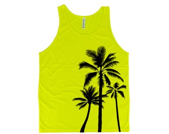 Tree Shirt, Nature Shirt, Palm Tree Tank Top, Mens Tank Top, Beach Shirt, Camping Shirt, Black Tank Top, Graphic Tee , Womens Tank