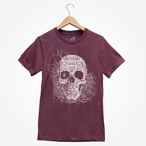 Halloween Shirt for Men Graphic Tee Skull Tshirt for Women Funny T Shirt Halloween Gift for Men Gothic T-shirt image 3