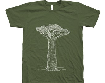 Baobab Tree T-shirt, Tshirt for Men, Shirt for Women, Tree T shirt, Nature Shirt, Gift for Men, Gift for Women, Cotton Shirt, Crew Neck