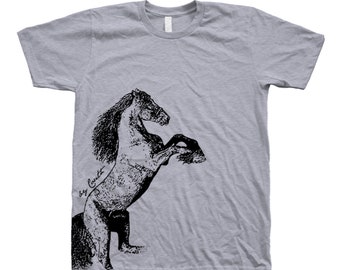 Horse T shirt for Men Gift for Dad Animal Tshirt Graphic Tee for Women Gift for Birthday Boy T-shirt