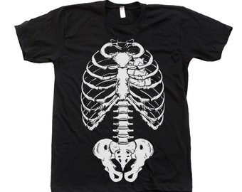 Halloween Skeleton T Shirt for Men Funny T-shirt Halloween for Women Shirt Gift for Halloween Party Gothic Tshirt