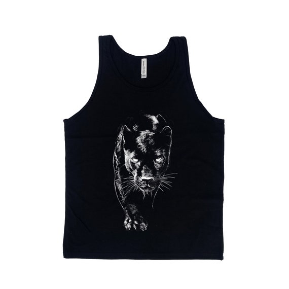 Panther Graphic Tank Top: Unisex Cotton Animal Shirt - Etsy