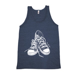 Sneakers Tank Top, Mens Shirt, Screen Print, Women Shirt, Graphic Tee, Fathers Day, Cute T-shirt, Nature Shirt