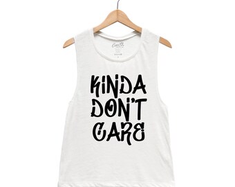 Funny Shirt, Don't Care Tank Top, Graffiti Shirt, Workout Tank Top, Workout Shirt, Sarcasm Shirt, Gift For Her