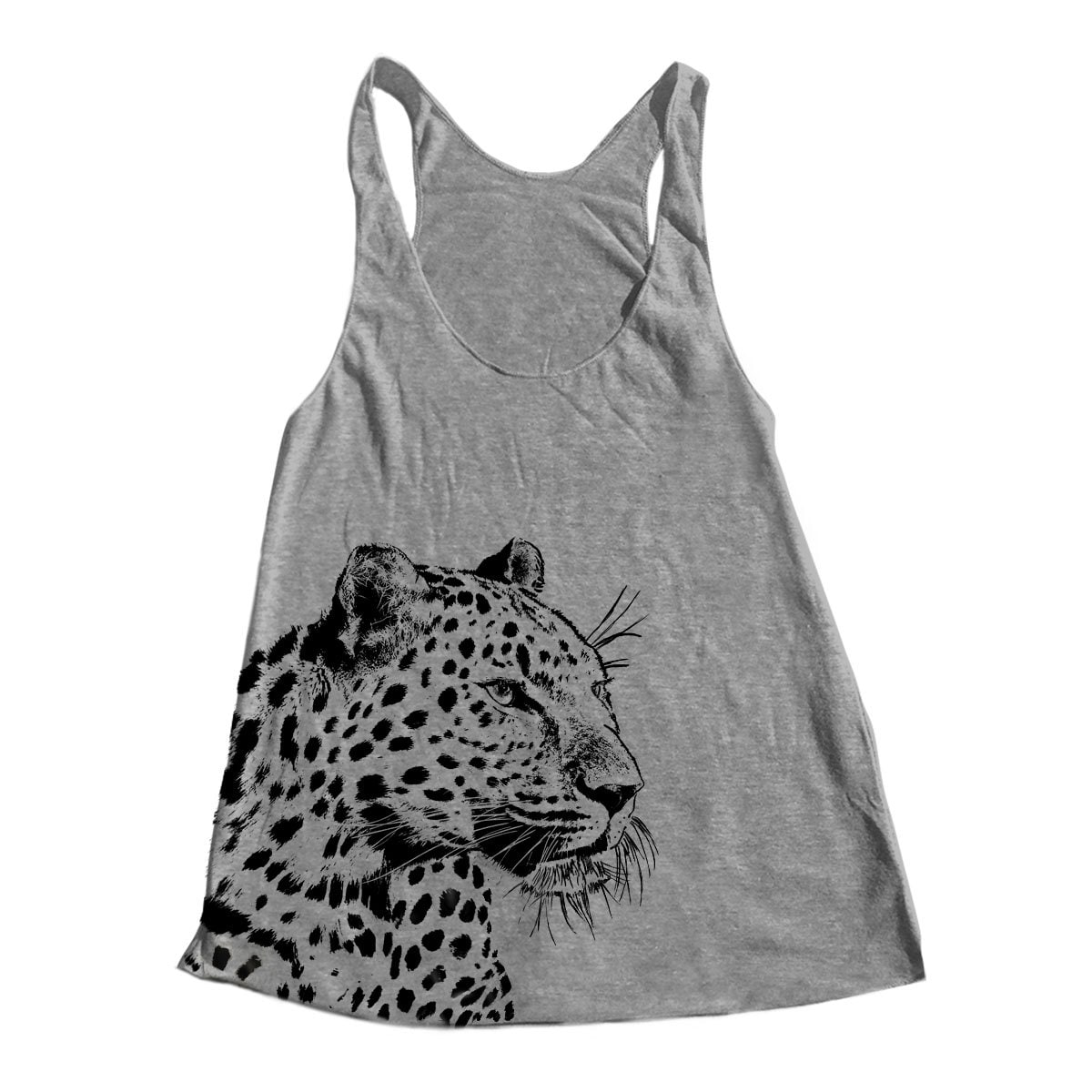 Leopard Women Tank Top Triblend Racerback Tank Top Hand Screen | Etsy