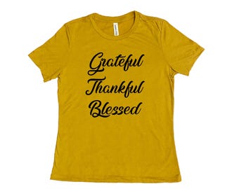 Thanksgiving Tshirt, Womens Shirt, Funny Graphic Shirt, Summer Shirt, Screenprint Shirt, Workout Shirt, Birthday Gift, Graphic Tee