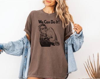 Rosie T shirt, Unisex T-shirt, Women's T-shirt, We Can Do It Shirt, Riveter T-shirt, Retro T-shirt, 100% Cotton, Graphics, Summer Shirt