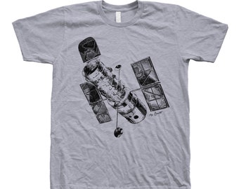 Hubble Telescope Tshirt for Men, Space Shirt for Women, Graphic T-shirt, NASA T Shirt, Gift for Dad, Gift for Teacher, Back to School