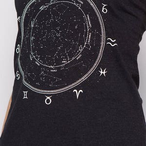 Constellation, Zodiac Tank Top, Women's Tank Top, Ladies Tank Top, Graphic Tee, Birth Sign Shirt, Zodiac Dial, Stars image 2