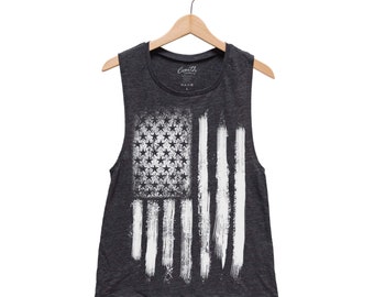 USA Shirt, Flag Shirt, Muscle Tank Top, Women Tank Top, Flag Shirt, Patriotic, US Flag, Merica Tank Top, Summer Shirt, Funny Shirt, Freedom