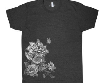 Flower Shirt for Men, Nature T-shirt Gift for Women, Flower T shirt, Yoga Shirt, Summer Shirt, Yoga Lover, Graphic Tee, Zen Tshirt