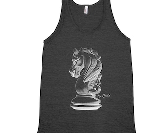 Chess Tank Top, Knight Tank Top, Unisex Shirt, Chess Shirt, Games Shirt, Funny Shirt, Birthday Gift , Chess Lover