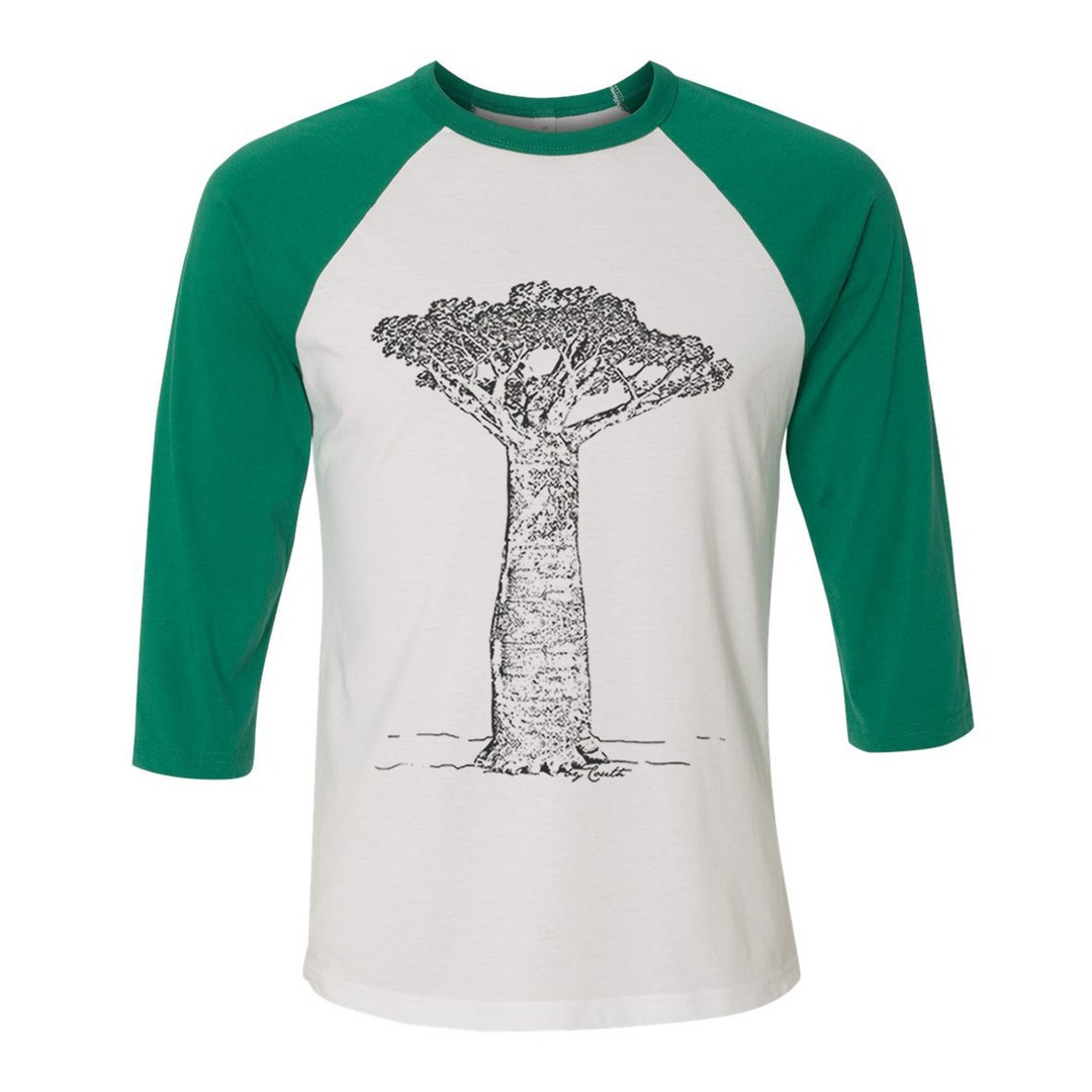 Baobab Tree Shirt for Men Baseball T Shirt for Women Unisex Raglan