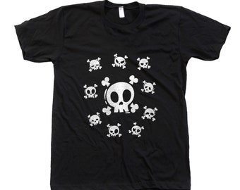 Skull Tshirt, Halloween Shirt, Men Graphic Tee, Black tshirt, Halloween Costume, Spider Web, Gothic, Tshirt Men, Funny Shirt, Emoji Shirt