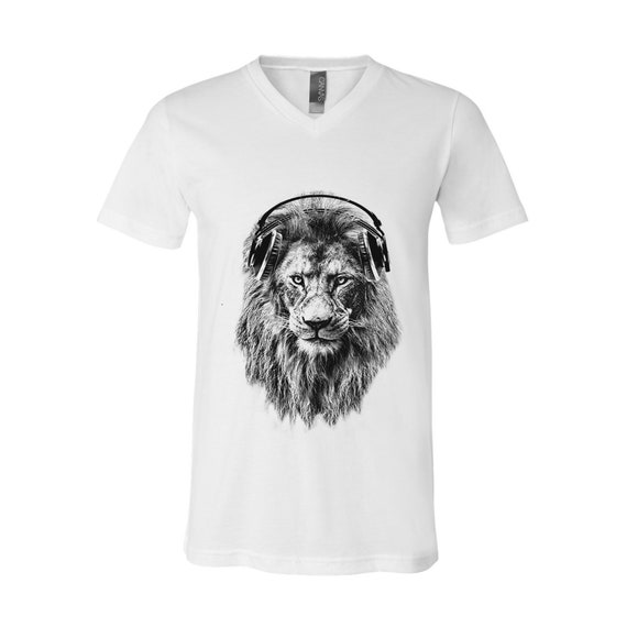 T-shirt Uomo Moda 3D Nera Con Stampa Sguardo Leone – Manica Corta, Casual