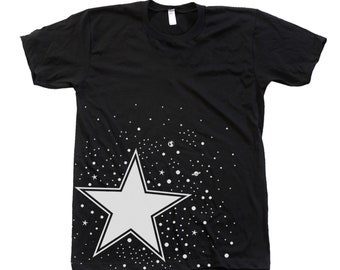 Star T-shirt for Men, Gift for Women Graphic Tee, Gift for Friend, Space Tshirt, Shirt with Star, Gift for Men Galaxy T Shirt, Gift for Him