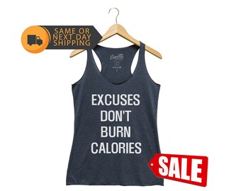 Workout Tank Top, Funny Gym Tank Top, Workout Shirt, Burn Calories Shirt, Motivation Shirt, Yoga Top