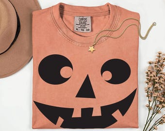 Comfort Colors Halloween Shirt: Jack O'Lantern Graphic Tee