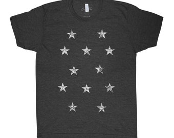 Star Shirt, Tshirt For Men, Men Graphic Tee, Tri-Blend Short Sleeve, Shirt for Women, Black Shirt, Space Shirt, Graphic Tee