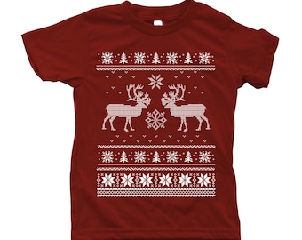 Ugly Sweater Shirt, Kids Tshirt, Christmas Shirt, Boys Tshirt, Girls Tshirt, Christmas Gift, Ugly Sweater Tshirt, Funny Shirt, Graphic Tee
