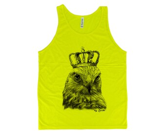 Men Tank Top, Hawk Tank Top, Women Tank Top, Screen Print, Animal Shirt, Graphic Tee, Fathers Day, Animal Print, Cute T-shirt, Nature Shirt