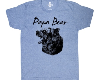Papa Bear Tshirt for Men Gift for Dad Graphic Tee Gift for Men Shirt Animal T-shirt Gift for Granpa