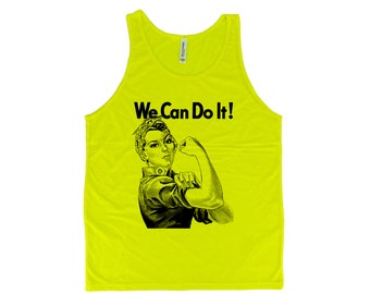 Rosie the Reveter Tank Top, Men Tank Top, Women Tank Top, Saying Shirt, Unisex Tank Top, Cute Tank Top, Rosie Tank Top, We Can Do It