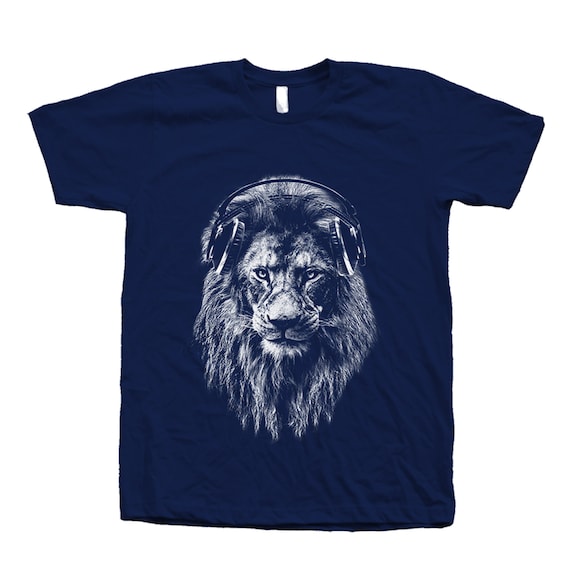 【即購入可】ライオンの隠れ家 ライオン 刺繍 Tシャツ ライオンシャツ、動物Tシャツ、ライオンTシャツ、動物の顔シャツ