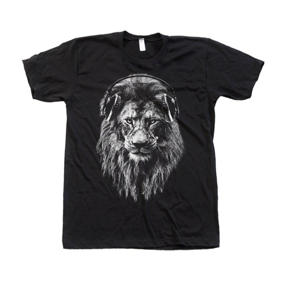 Lion T-shirt Unisex Tshirt Men's Graphic Tee Screen - Etsy