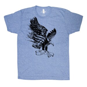 Eagle Tshirt Mens Shirt American Flag Tee Graphic Tee USA - Etsy