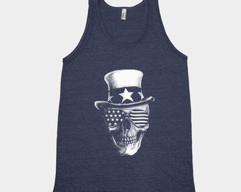 Skull Tank Top, Unisex Tank Top, Halloween Tank Top, Mens Tank Top, Emoji Shirt, Halloween Costume, Gothic Tank Top