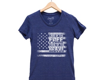 USA Shirt, Womens Junior Shirt, American Flag Shirt, Distressed Flag, Merica, 4th of July Shirt, Summer Shirt, Graphic Tee, Stars