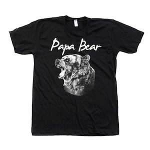 Papa Bear Tshirt for Men Gift for Dad Graphic Tee Gift for Men Shirt Animal T-shirt Gift for Granpa
