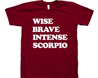 Zodiac Tshirt, Scorpio Shirt, T-shirt for Men, Women Shirt, Gift for Scorpio, Zodiac Sign Shirt, Birthday Shirt, Personality T shirt