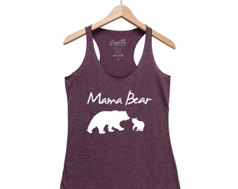Mama Bear Tank Top, Mom Shirt, Gift for Mom, Mother's Day Gift, Best Mom Ever, Bear Shirt, Cute Shirt, Wife Shirt, Mama Shirt, Funny Shirt