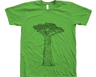 Baobab Tree T-shirt, Tshirt for Men, Shirt for Women, Tree T shirt, Nature Shirt, Gift for Men, Gift for Women, Cotton Shirt, Crew Neck