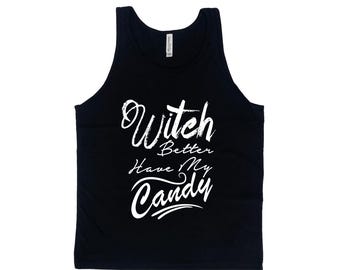 Halloween Tank Top, Men's Tank Top, Unisex Tank Top, Witch Tank Top, Black Tank Top, Skeleton Tank Top, Gift for Men, Gothic Shirt, Bohemian