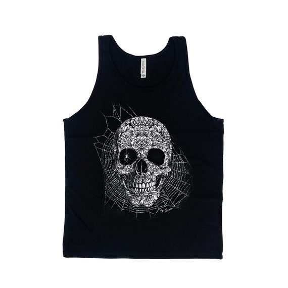 black skull tank top